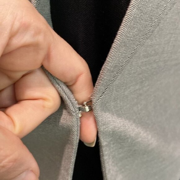 Calvin Klein Gray Classic blazer size 8 - Picture 8 of 15